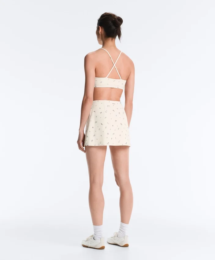 Evermove Short mit Blumenmuster und hoher Taille Evermove Short mit Blumenmuster und hoher Taille