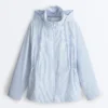 Extra leichte, wasserdichte 10K-Streifenjacke Extra leichte, wasserdichte 10K-Streifenjacke