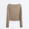 Feinstrick-Pullover mit Rippbündchen Feinstrick-Pullover mit Rippbündchen