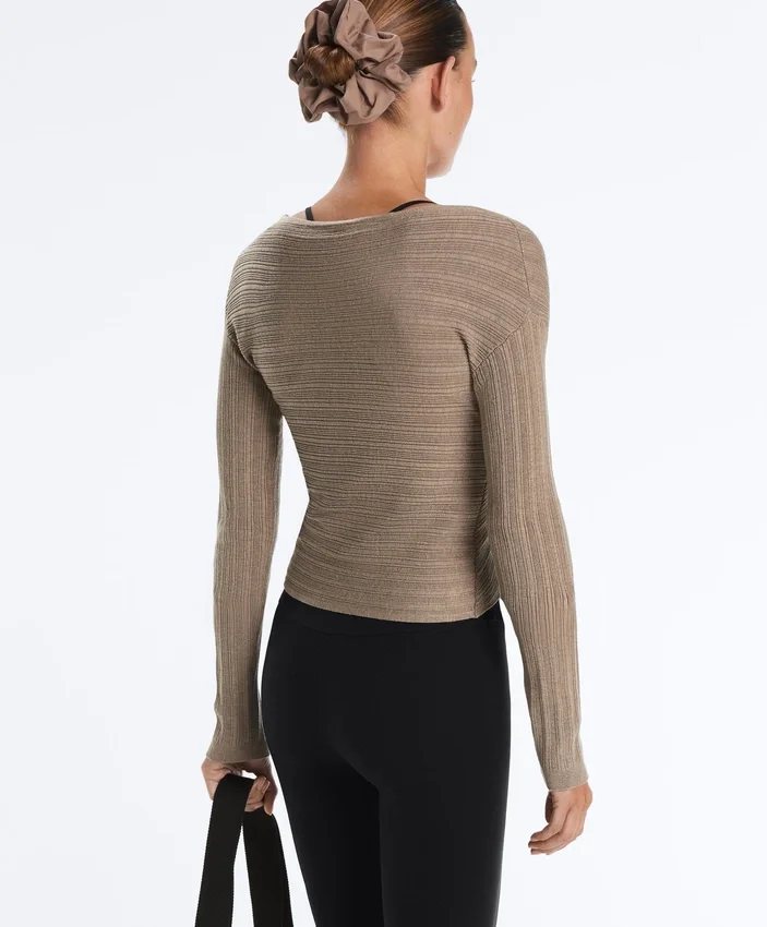 Feinstrick-Pullover mit Rippbündchen Feinstrick-Pullover mit Rippbündchen