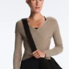 Feinstrick-Pullover mit Rippbündchen Feinstrick-Pullover mit Rippbündchen
