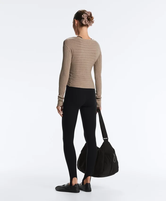 Feinstrick-Pullover mit Rippbündchen Feinstrick-Pullover mit Rippbündchen