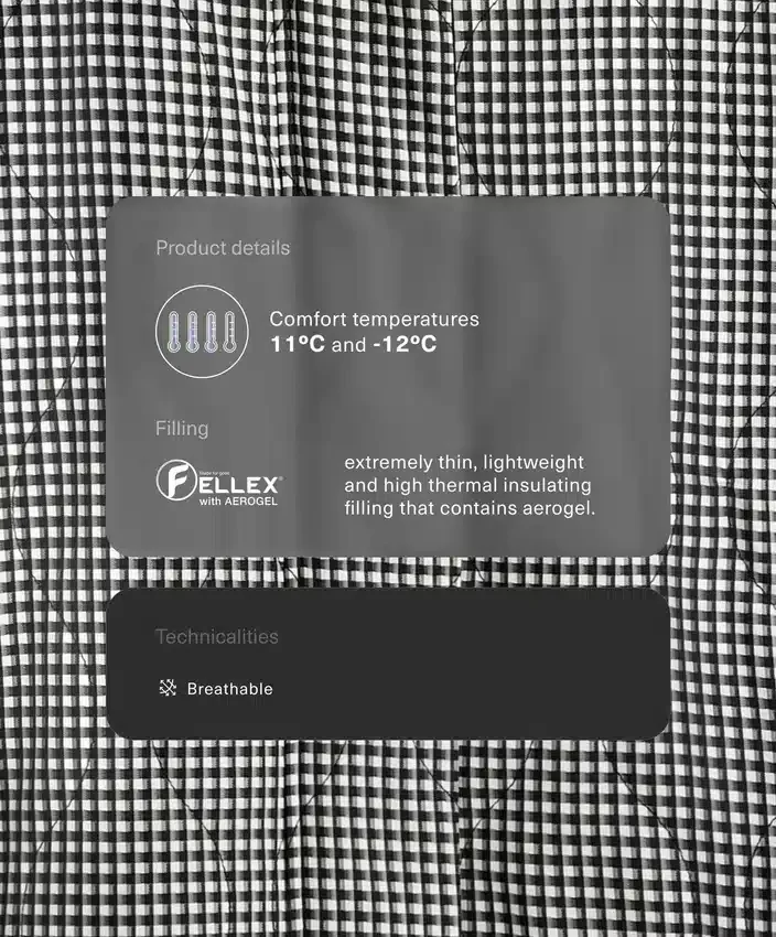 Fellex® Aerogel Gingham Jacke Fellex® Aerogel Gingham Jacke