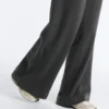 Gerade geschnittene Hose aus Fleece-Baumwollmischung Gerade geschnittene Hose aus Fleece-Baumwollmischung