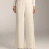 Gerade geschnittene Hose mit seitlichen Rippen und Soft Touch-Modal Gerade geschnittene Hose mit seitlichen Rippen und Soft Touch-Modal