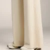 Gerade geschnittene Hose mit seitlichen Rippen und Soft Touch-Modal Gerade geschnittene Hose mit seitlichen Rippen und Soft Touch-Modal