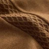 Gerade geschnittene Hose mit seitlicher Strickstruktur
