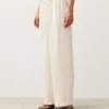 Gerade Hose aus Lyocell-Mischung und 24 % Leinen Gerade Hose aus Lyocell-Mischung und 24 % Leinen