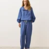 Gerade Hose aus Lyocell-Mischung und 24 % Leinen Gerade Hose aus Lyocell-Mischung und 24 % Leinen