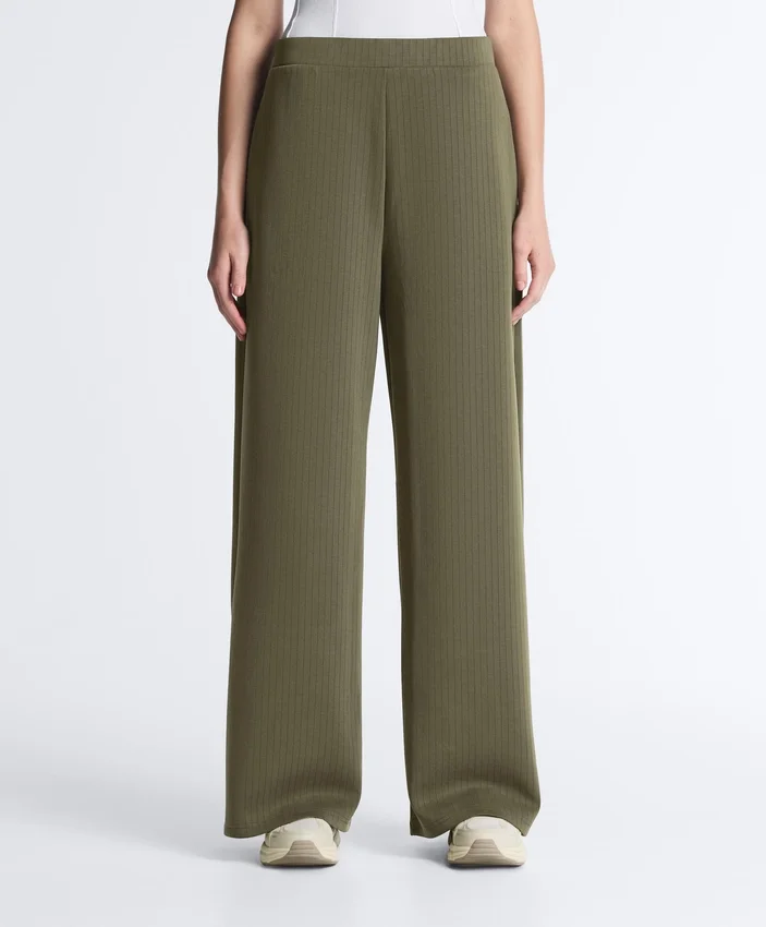 Geradlinige, gestreifte Hose mit Soft Touch-Modal Geradlinige, gestreifte Hose mit Soft Touch-Modal
