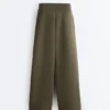 Geradlinige, gestreifte Hose mit Soft Touch-Modal Geradlinige, gestreifte Hose mit Soft Touch-Modal