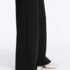 Geradlinige, gestreifte Hose mit Soft Touch-Modal