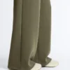 Geradlinige, gestreifte Hose mit Soft Touch-Modal Geradlinige, gestreifte Hose mit Soft Touch-Modal