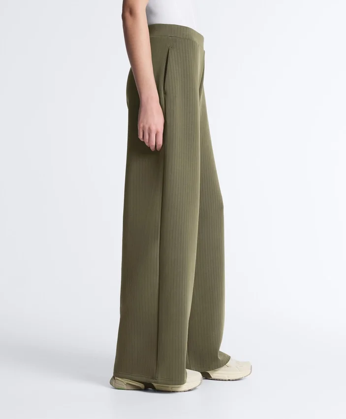 Geradlinige, gestreifte Hose mit Soft Touch-Modal Geradlinige, gestreifte Hose mit Soft Touch-Modal