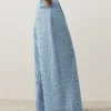 Geradlinige Hose aus Baumwollmischung mit Streifenmuster Geradlinige Hose aus Baumwollmischung mit Streifenmuster