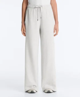 Geradlinige Hose aus melierter Baumwolle