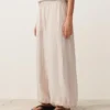 Gestreifte Bloomer-Hose aus 100 % Leinen Gestreifte Bloomer-Hose aus 100 % Leinen
