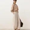 Gestreifte Bloomer-Hose aus 100 % Leinen Gestreifte Bloomer-Hose aus 100 % Leinen