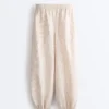 Gestreifte Bloomer-Hose aus 100 % Leinen Gestreifte Bloomer-Hose aus 100 % Leinen
