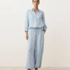Gestreifte Bloomer-Hose aus Modal-Mischgewebe