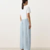 Gestreifte Bloomer-Hose aus Modal-Mischgewebe