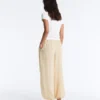 Gestreifte Bloomer-Hose aus Modal-Mischgewebe