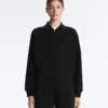 Gestreifte Bomberjacke aus Soft Touch-Modal Gestreifte Bomberjacke aus Soft Touch-Modal