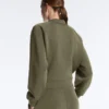 Gestreifte Bomberjacke aus Soft Touch-Modal Gestreifte Bomberjacke aus Soft Touch-Modal