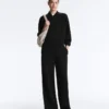 Gestreifte Bomberjacke aus Soft Touch-Modal Gestreifte Bomberjacke aus Soft Touch-Modal