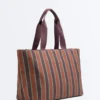 Gestreifte Canvas-Tasche Gestreifte Canvas-Tasche
