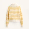 Gestreifte Jacquard-Jacke