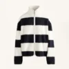 Gestreifte Lammfelljacke Gestreifte Lammfelljacke