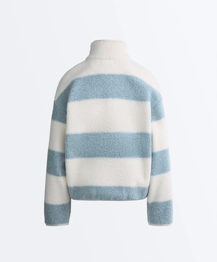 Gestreifte Lammfelljacke Gestreifte Lammfelljacke