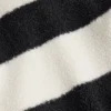 Gestreifte Lammfelljacke Gestreifte Lammfelljacke