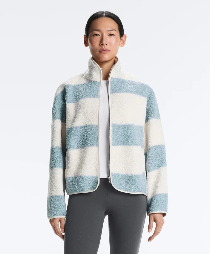 Gestreifte Lammfelljacke Gestreifte Lammfelljacke