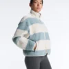 Gestreifte Lammfelljacke Gestreifte Lammfelljacke