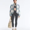 Gestreifte Lammfelljacke Gestreifte Lammfelljacke