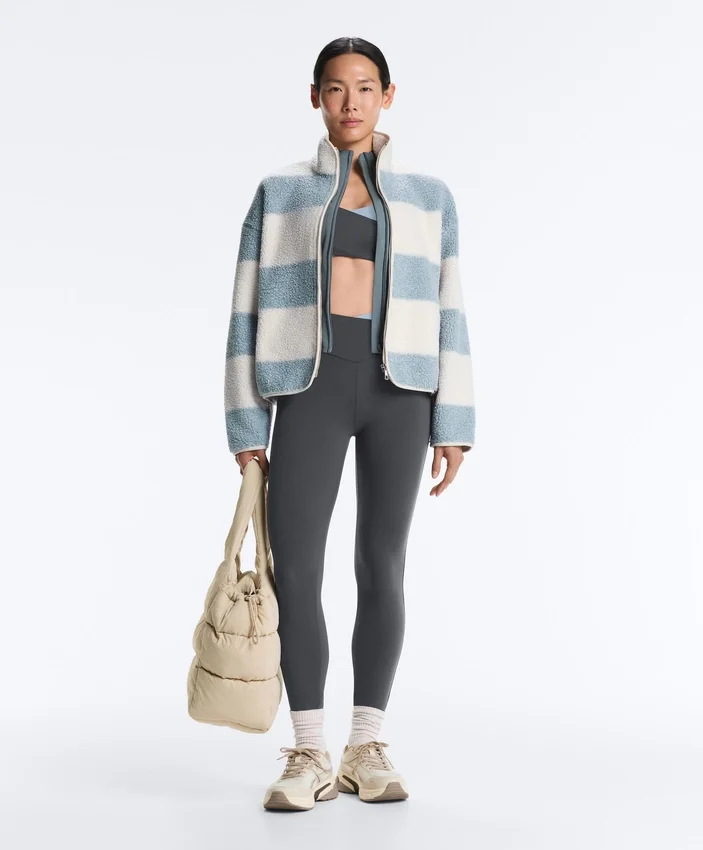 Gestreifte Lammfelljacke Gestreifte Lammfelljacke