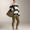 Gestreifte Lammfelljacke Gestreifte Lammfelljacke