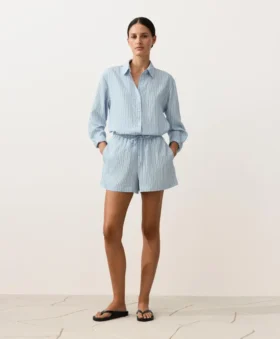 Gestreifte Shorts