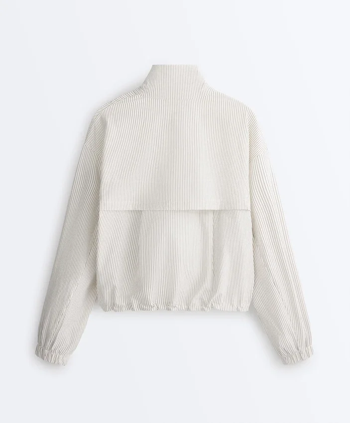 Gestreifte Stretch-Überziehjacke Gestreifte Stretch-Überziehjacke