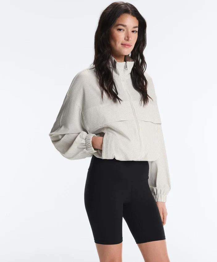 Gestreifte Stretch-Überziehjacke Gestreifte Stretch-Überziehjacke