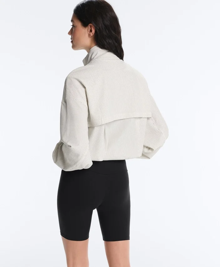 Gestreifte Stretch-Überziehjacke Gestreifte Stretch-Überziehjacke