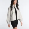 Gestreifte Stretch-Überziehjacke Gestreifte Stretch-Überziehjacke