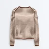 Gestreifter Langarm-Pullover Gestreifter Langarm-Pullover