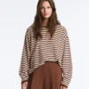 Gestreifter Langarm-Pullover Gestreifter Langarm-Pullover
