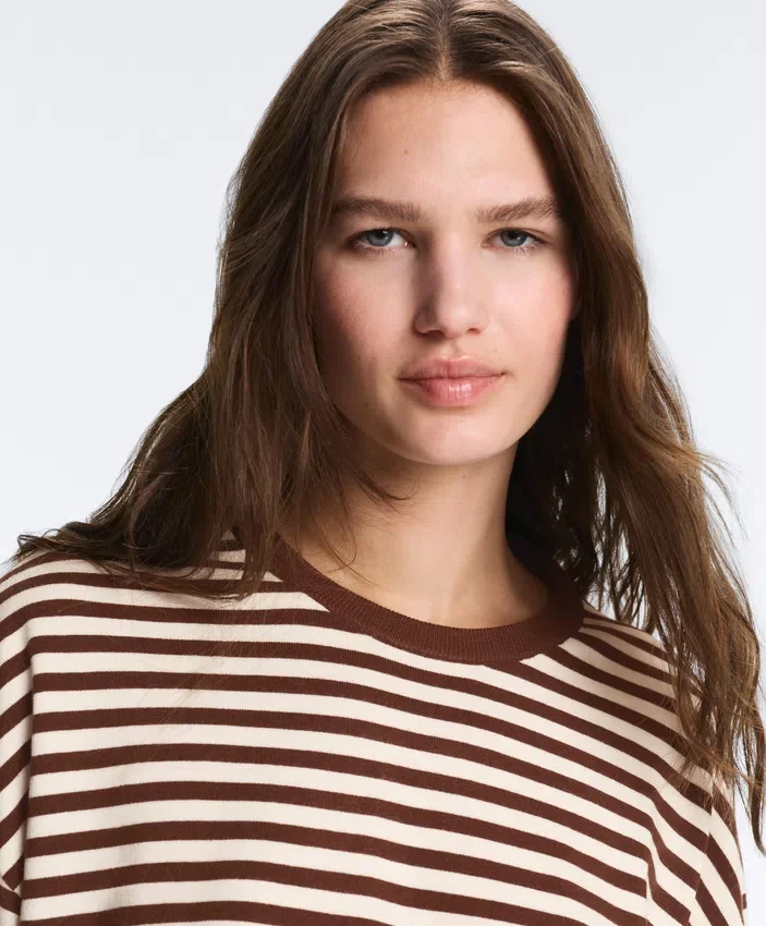 Gestreifter Langarm-Pullover Gestreifter Langarm-Pullover