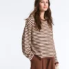 Gestreifter Langarm-Pullover Gestreifter Langarm-Pullover