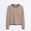 Gestreifter Langarm-Pullover Gestreifter Langarm-Pullover