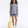 Gestreifter Strickpullover Gestreifter Strickpullover